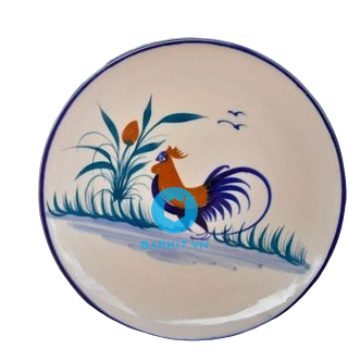 Dĩa Cạn Vẽ Gà 18