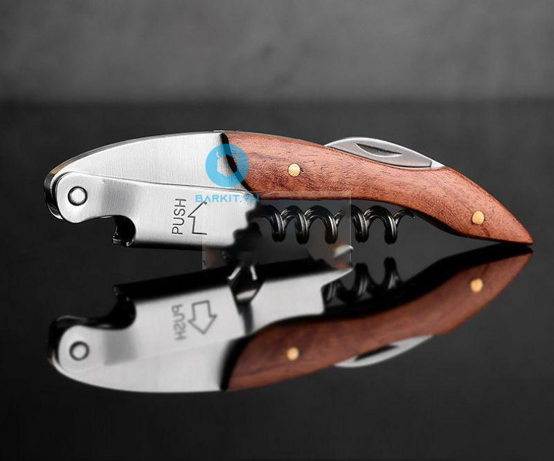 Khui Rượu Vang Cán Gỗ Cao Cấp