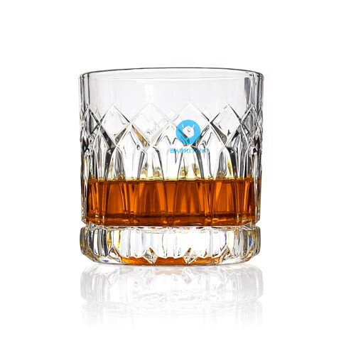 Bộ 6 Ly Tẩy Trà Thuỷ Tinh Traze Pst Double Rock Thấp 350 Ml